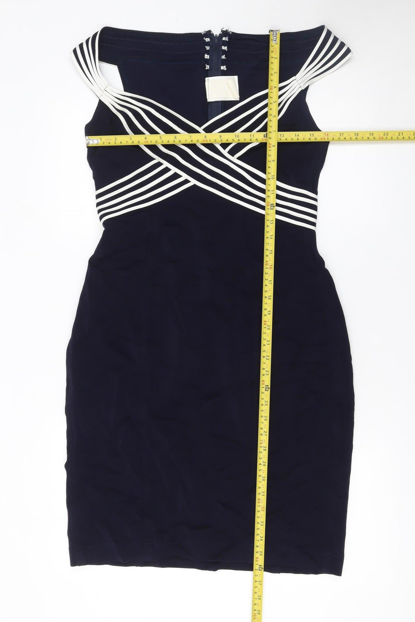 Tadashi Women’s Blue Off Shoulder Bodycon Dress XL Formal Occasion