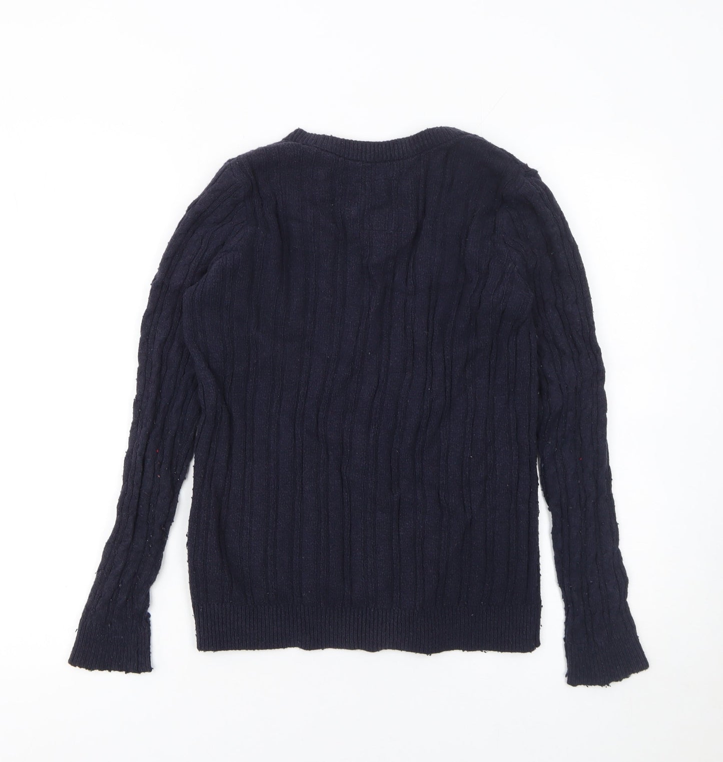 Hollister Women’s Navy Blue Cable Knit Cardigan M