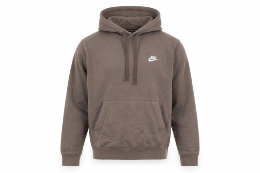 Nike Men's Brown Pullover Hoodie Small Regular Fit Fleece Sweatshirt