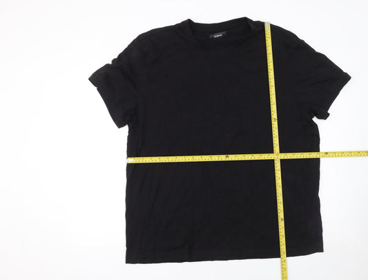 Alfani Men's Black 2XL Crew Neck Short Sleeve Cotton T-Shirt