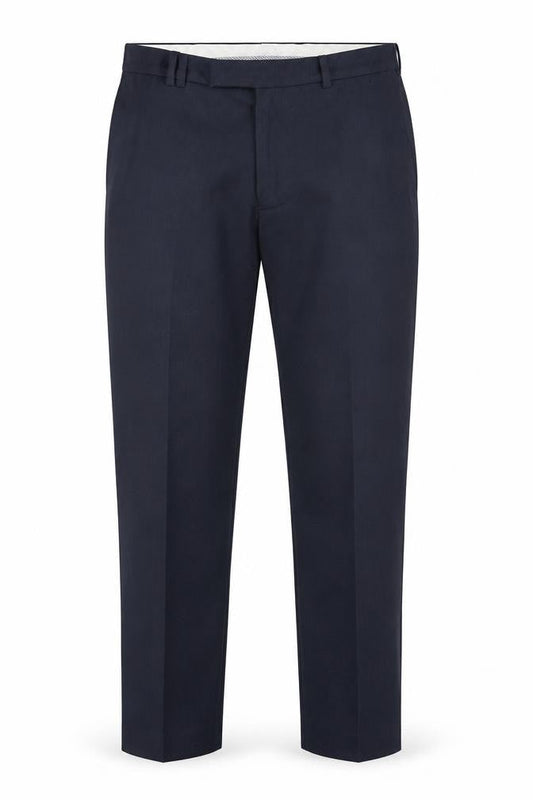 Front view of Dunnes Men's Blue 34R Dress Pants Trousers Polyester