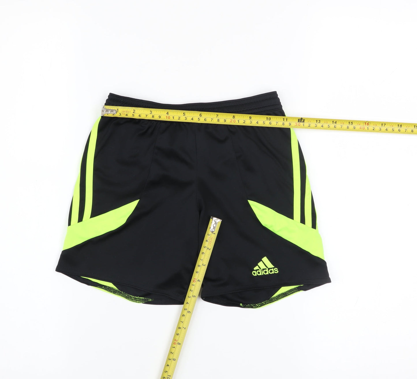 adidas Boys Black Athletic Shorts Size 8 Years Quick Dry Sportswear