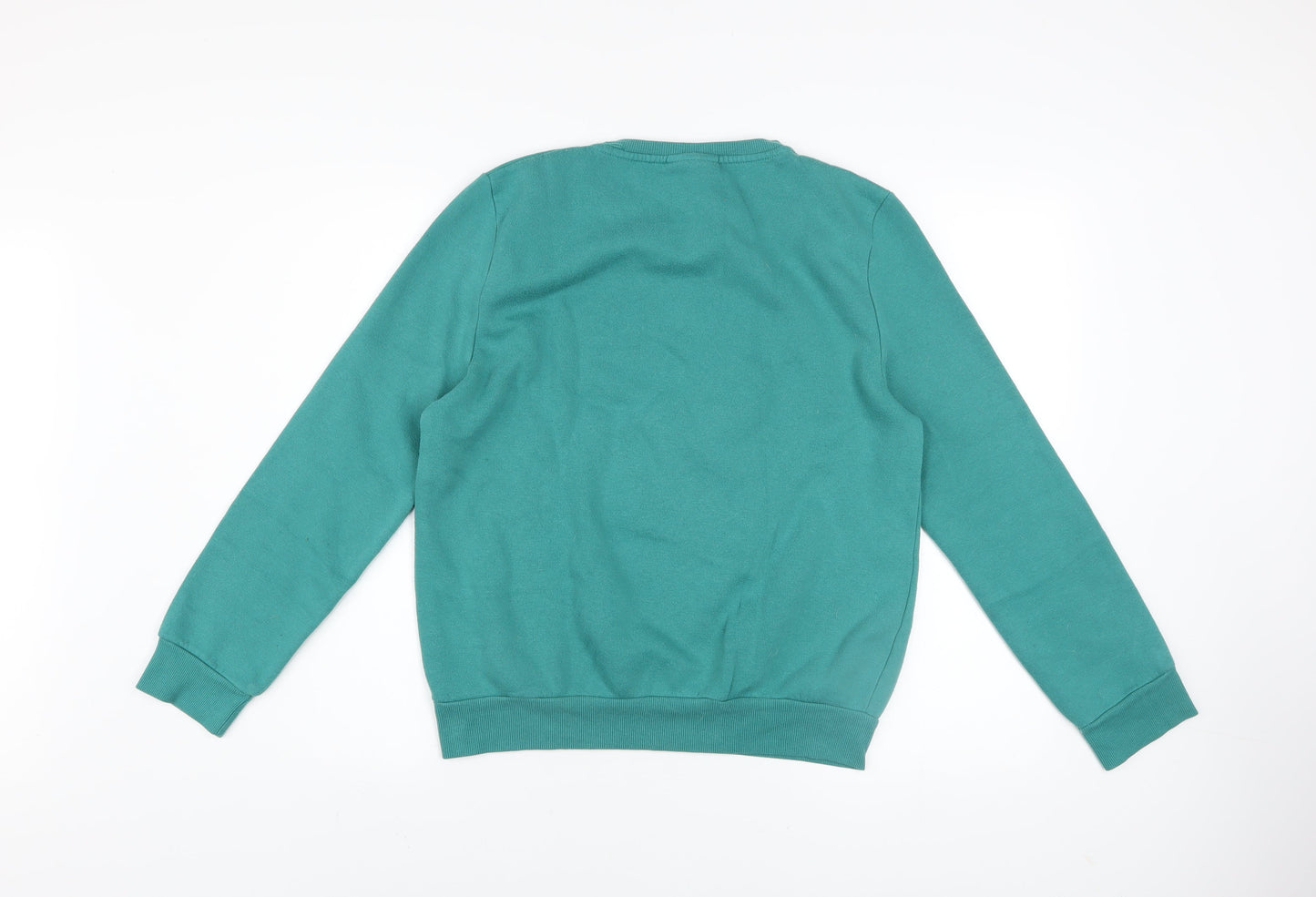 Disney Women Green Donald Duck Sweatshirt UK 10/12 Medium Crew Neck Pullover