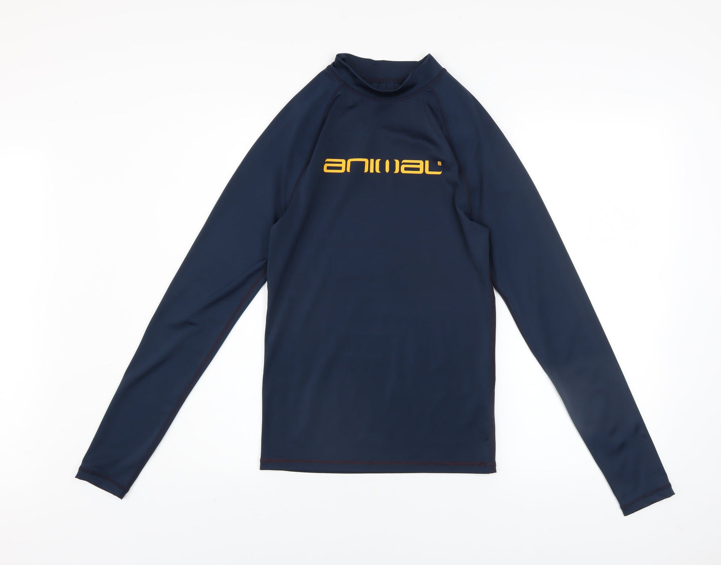 Animal Mens Blue XS Long Sleeve Rash Guard T-Shirt