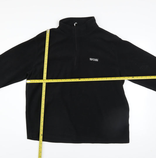 Regatta Men's Black 2XL Half Zip Fleece Sweatshirt Outdoor Pullover