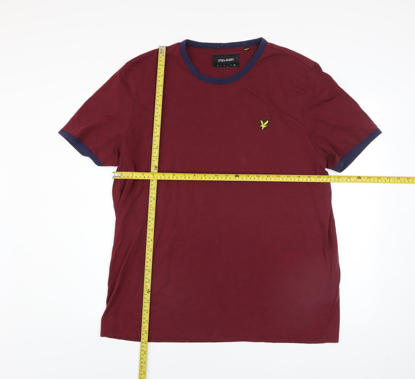 Lyle & Scott Men's Red 2XL Crew Neck Short Sleeve T-Shirt