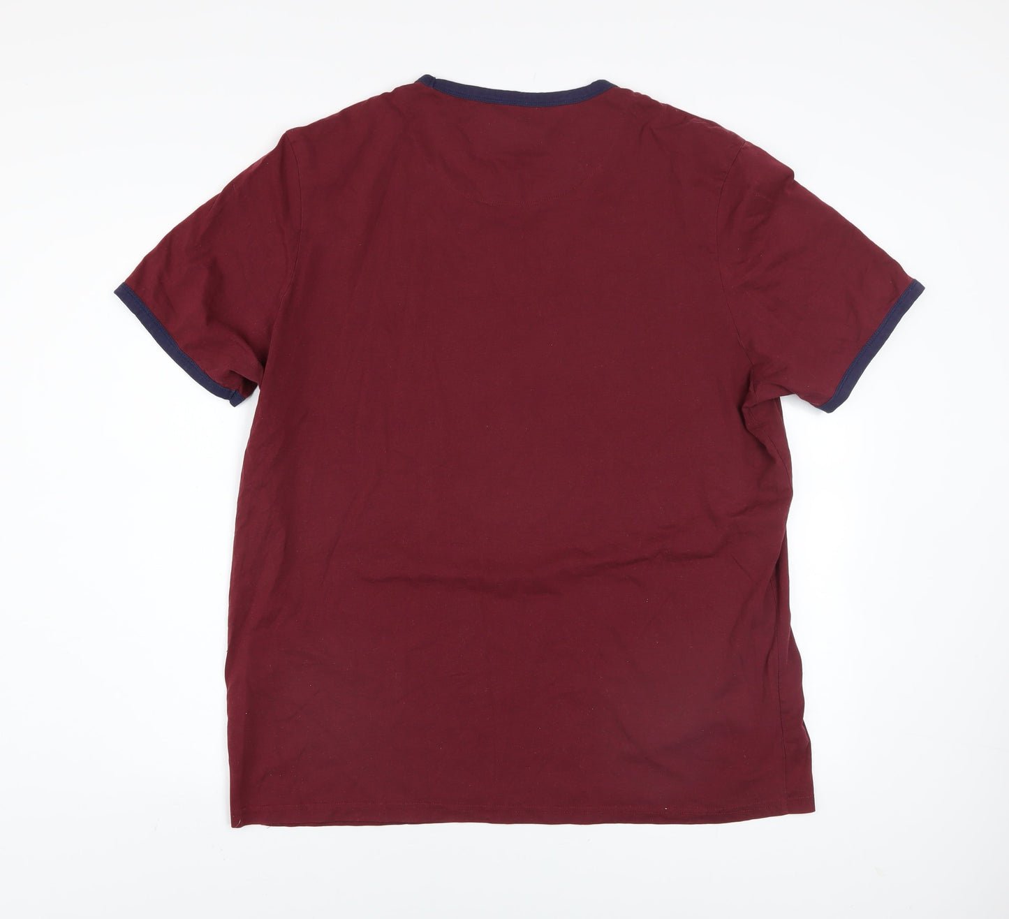 Lyle & Scott Men's Red 2XL Crew Neck Short Sleeve T-Shirt