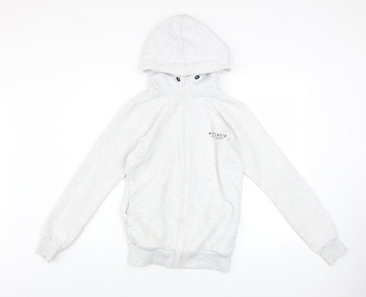 McKenzie Teens Grey Full Zip Hoodie XS Hooded Sweatshirt
