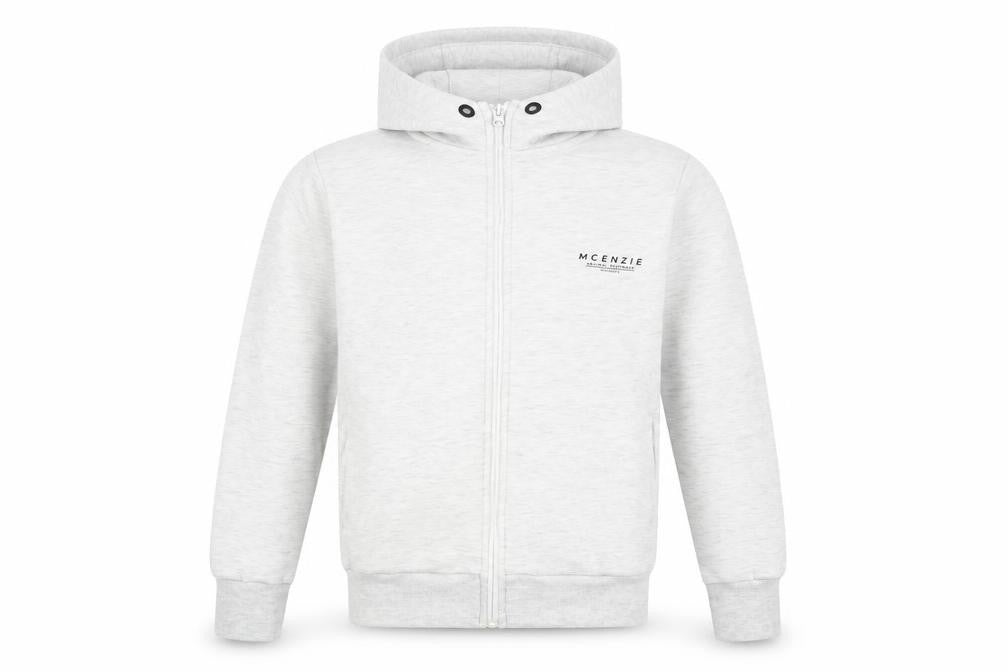 McKenzie Mens Grey Full Zip Hoodie XS Hooded Sweatshirt