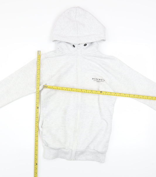 McKenzie Teens Grey Full Zip Hoodie XS Hooded Sweatshirt
