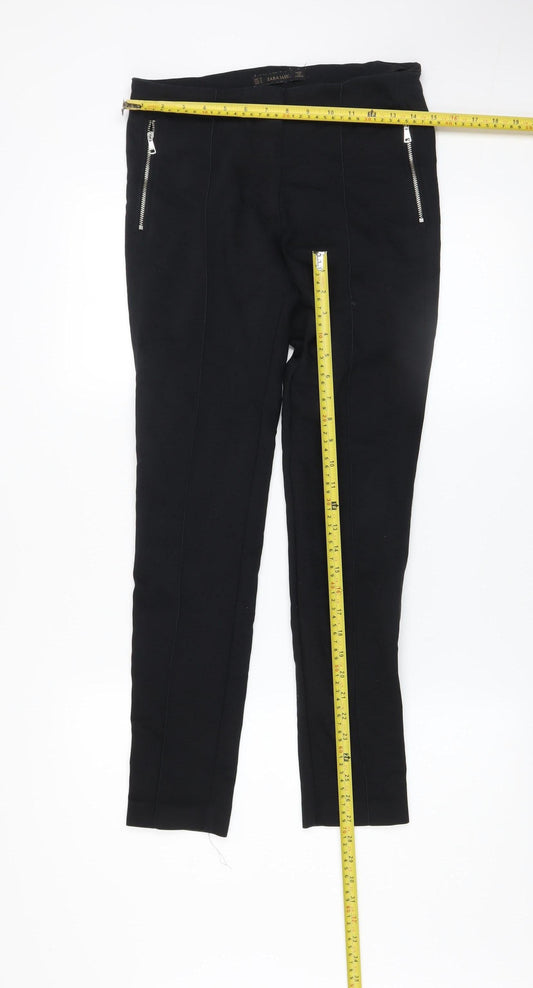 Zara Basic Women's Black Slim Leg Stretch Leggings Size M