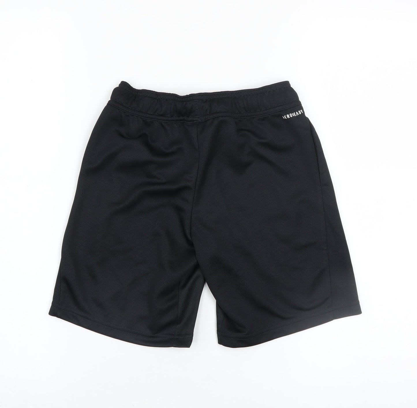 adidas Boys Black 9-10 Years Athletic Activewear Shorts