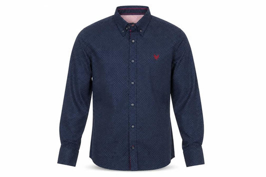 Diesel Boys Blue Polka Dot Button-Up Long Sleeve Cotton Shirt 13 Years