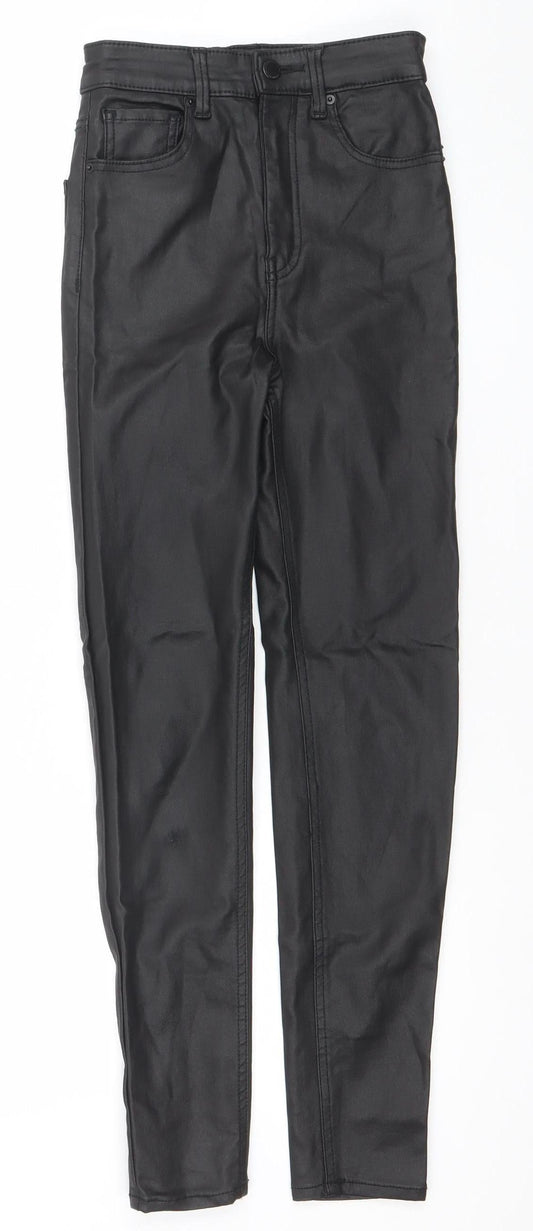Pull & Bear Women’s Black Slim Fit Stretch Trousers Size 6