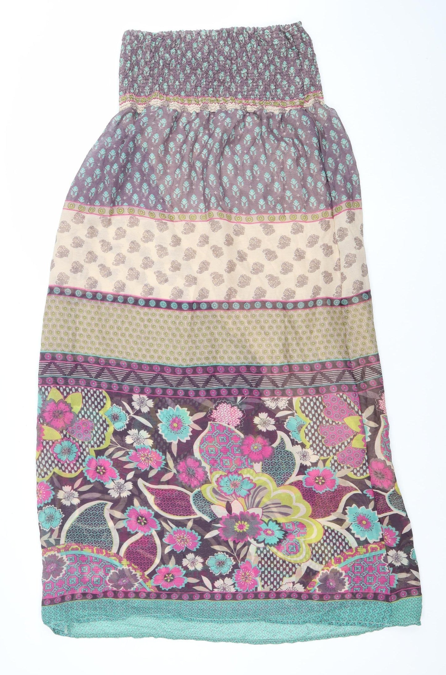Sugar 17 Women's Multicoloured Bohemian Strapless Dress Size S