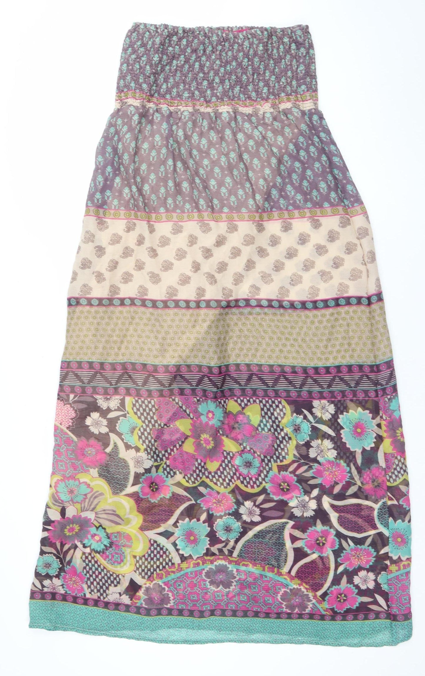 Sugar 17 Women's Multicoloured Bohemian Strapless Dress Size S