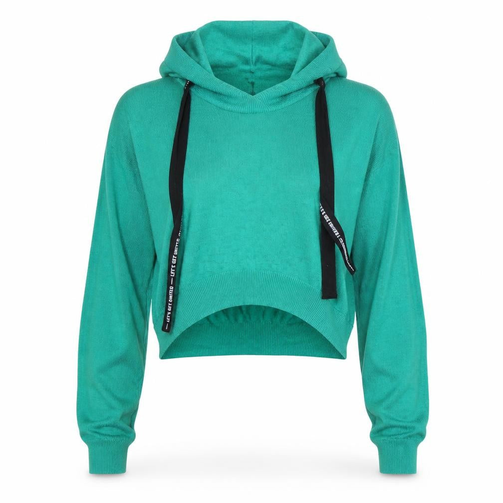 H&M Divided Womens Green M Pullover Hoodie Lightweight Knit