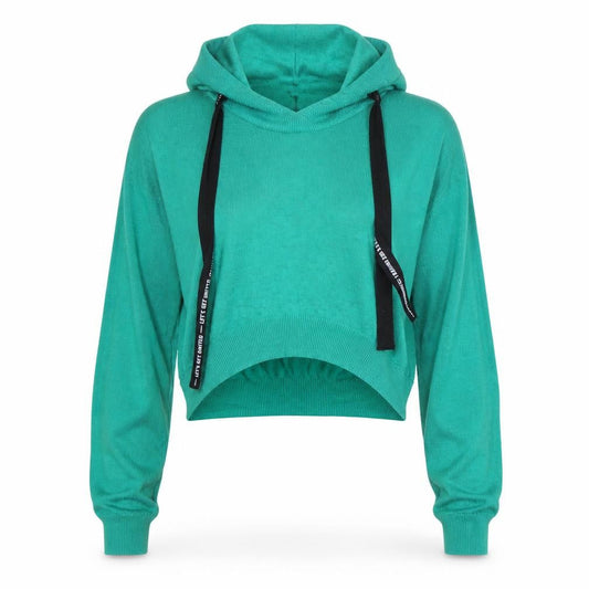 H&M Divided Womens Green M Pullover Hoodie Lightweight Knit