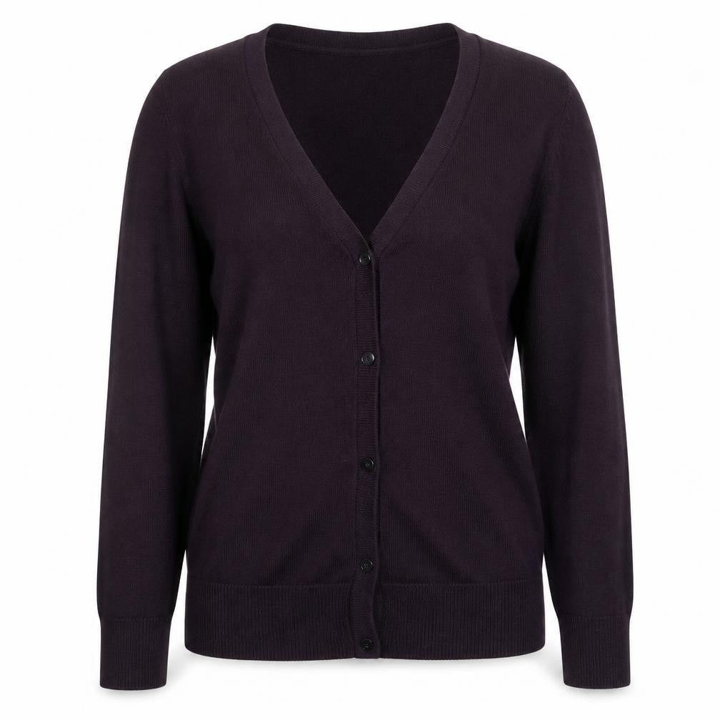 Gap Women Purple Cotton Blend Long Sleeve Cardigan UK M