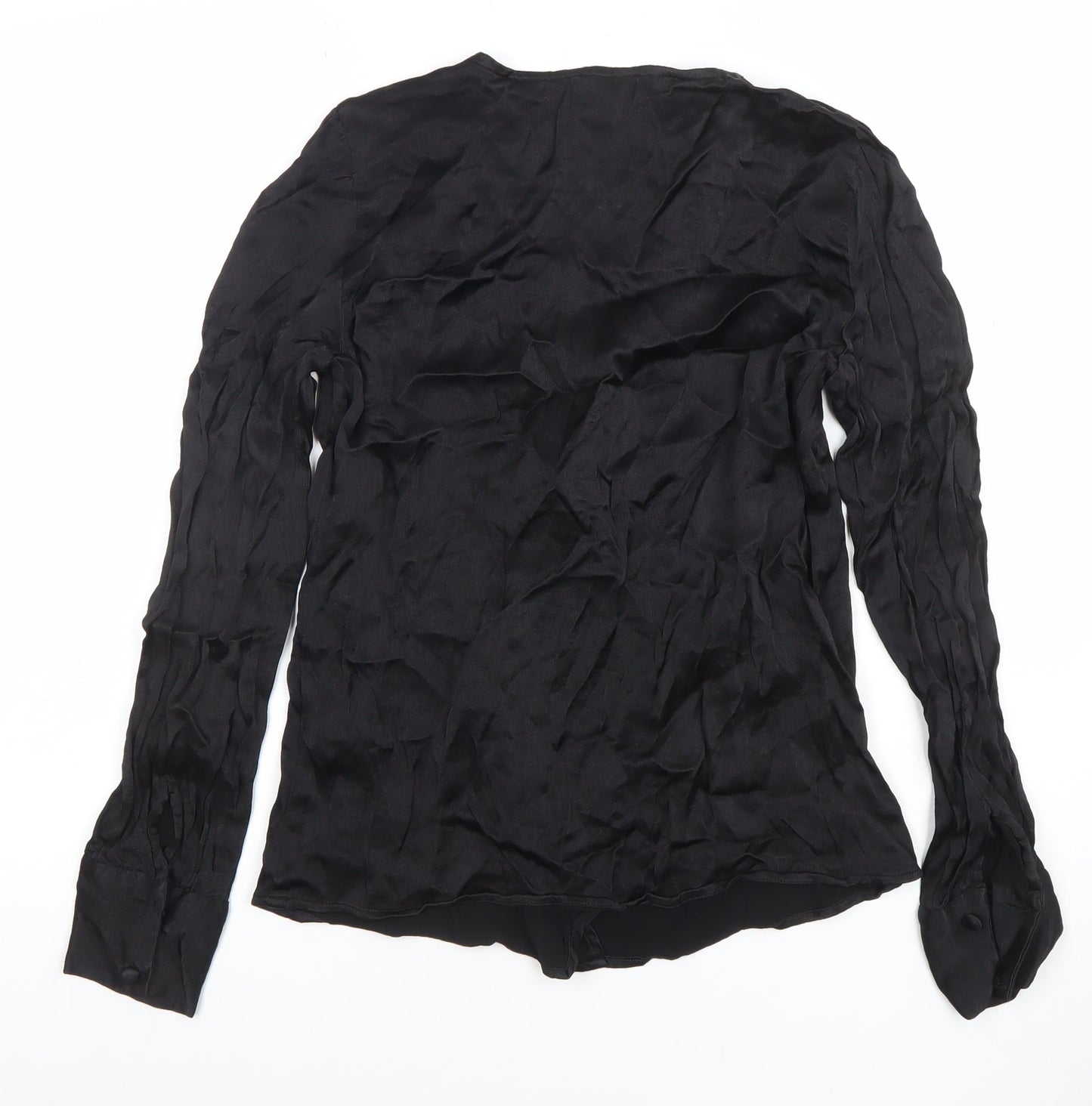 Vero Moda Women's Black Wrap Blouse XS Long Sleeve Viscose