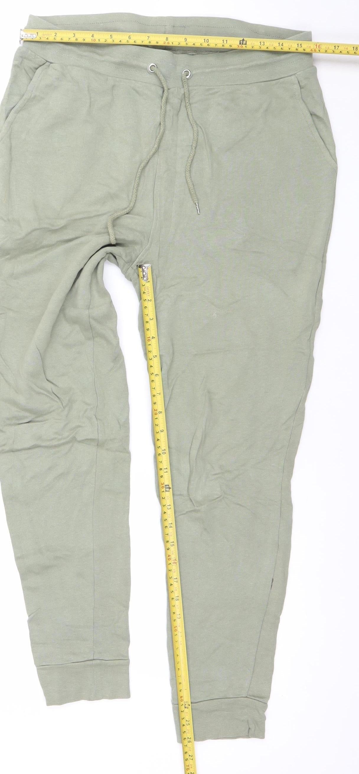 ASOS Men's Green Jogger Trousers M Regular Fit Cotton Blend