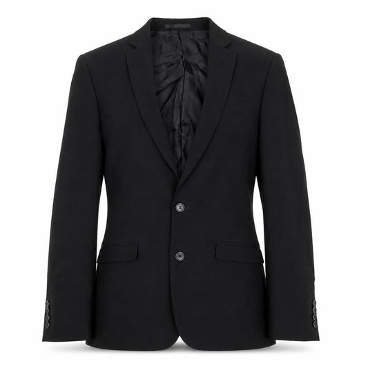 Front view of ASOS Women Black Regular Fit Suit Jacket, size UK 10, Classic Blazer