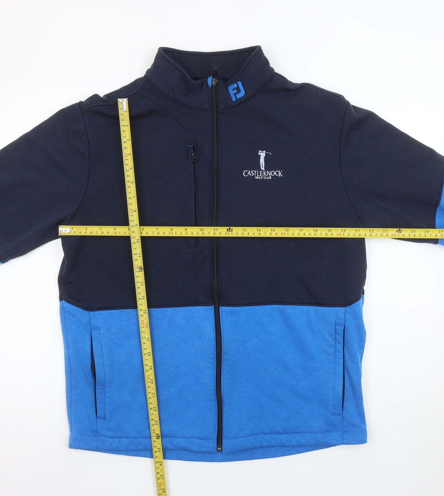 FootJoy Men's Blue Full Zip Athletic Fit Golf Sweatshirt XL