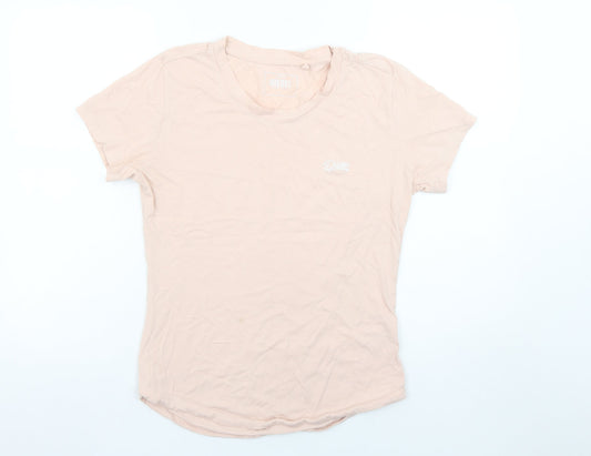 Diesel Womens Beige Basic Cotton Short Sleeve T-Shirt M