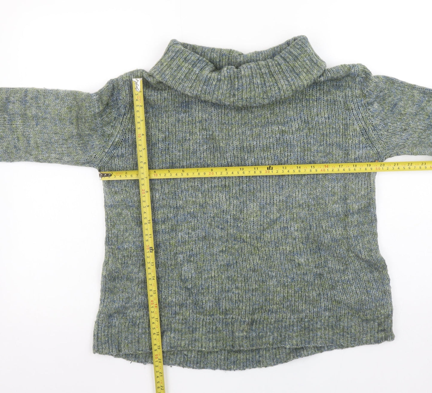 Nice Things Paloma S Women Green Roll Neck Wool Alpaca Jumper Size S