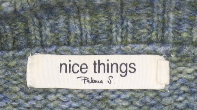 Nice Things Paloma S Women Green Roll Neck Wool Alpaca Jumper Size S