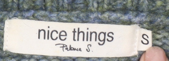 Nice Things Paloma S Women Green Roll Neck Wool Alpaca Jumper Size S