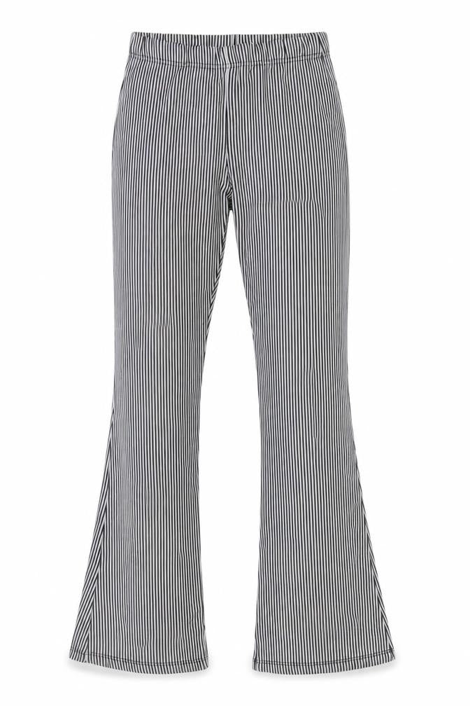 Topshop Women’s Black White Striped Leggings Size 8 Polyester