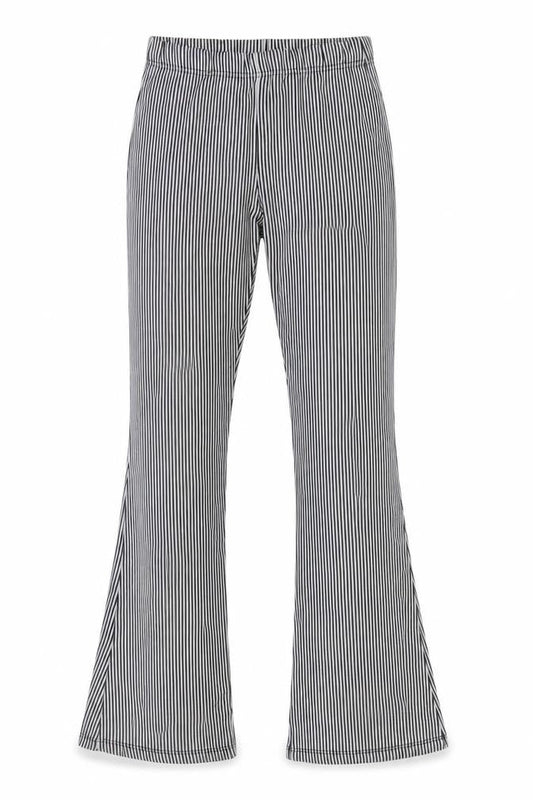 Topshop Women’s Black White Striped Leggings Size 8 Polyester