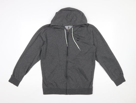 Rip Curl Men's Grey Full Zip Hoodie Small Regular Fit Surf Style