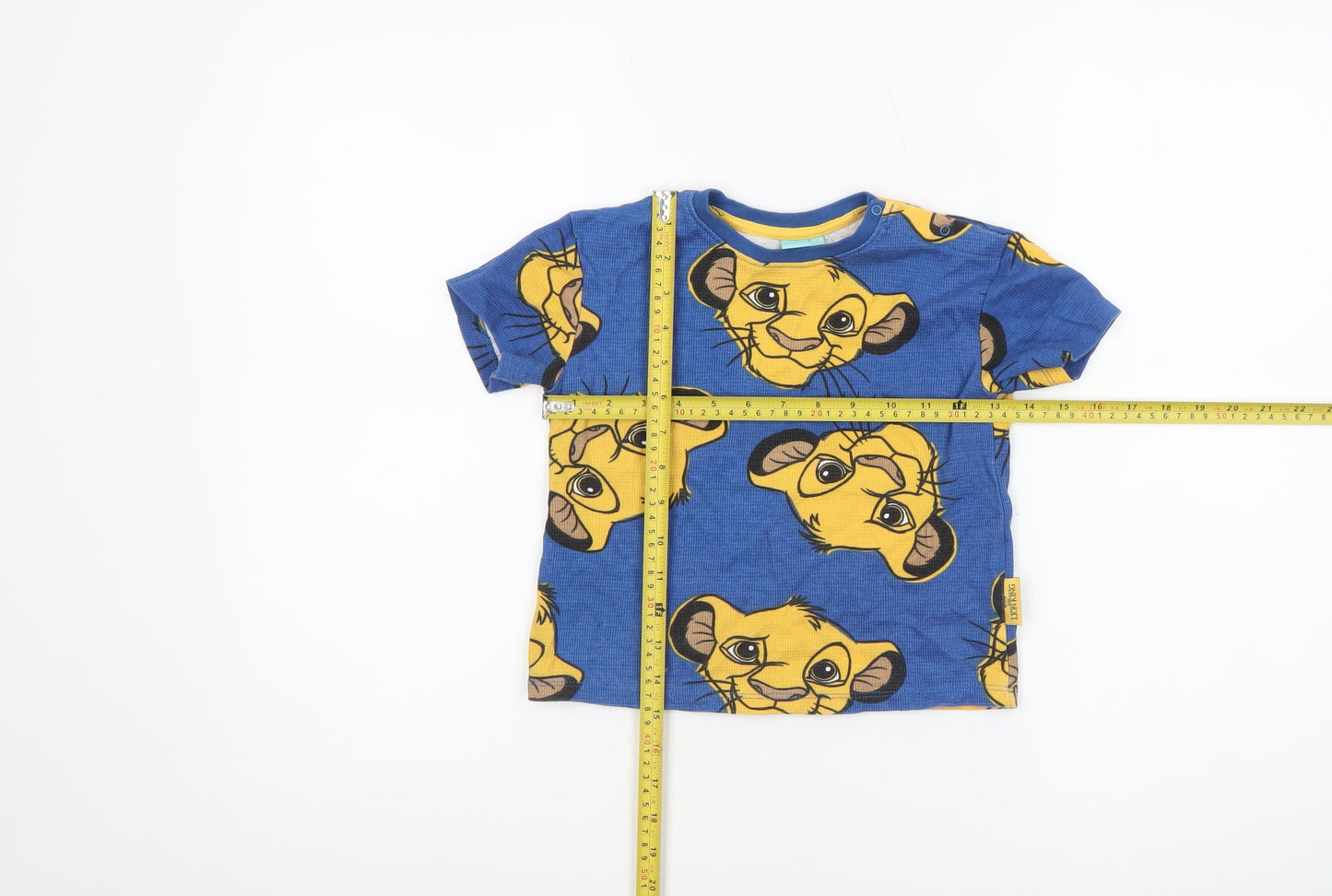 Disney Baby Blue Simba The Lion King T-Shirt 24 Months Unisex Cotton