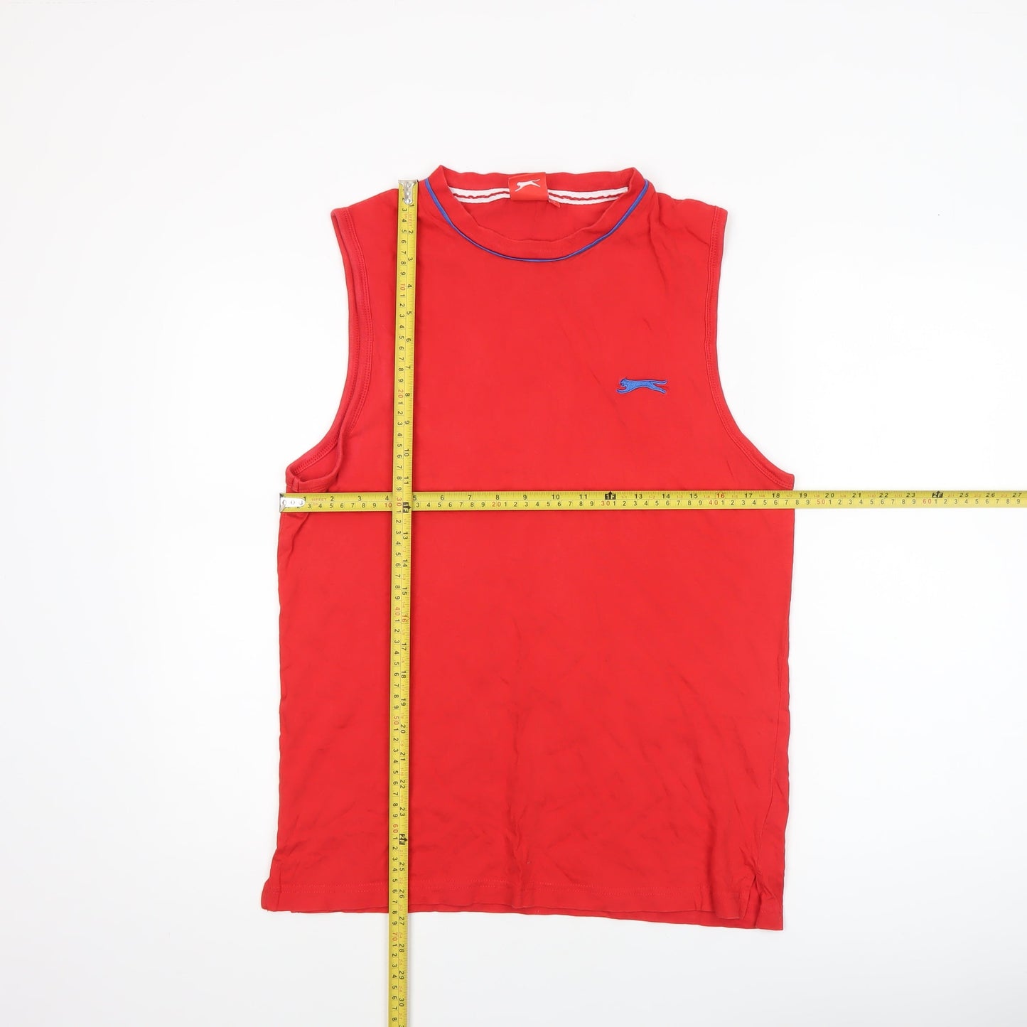 Slazenger Men's Red Cotton Sleeveless Casual Sports Top M