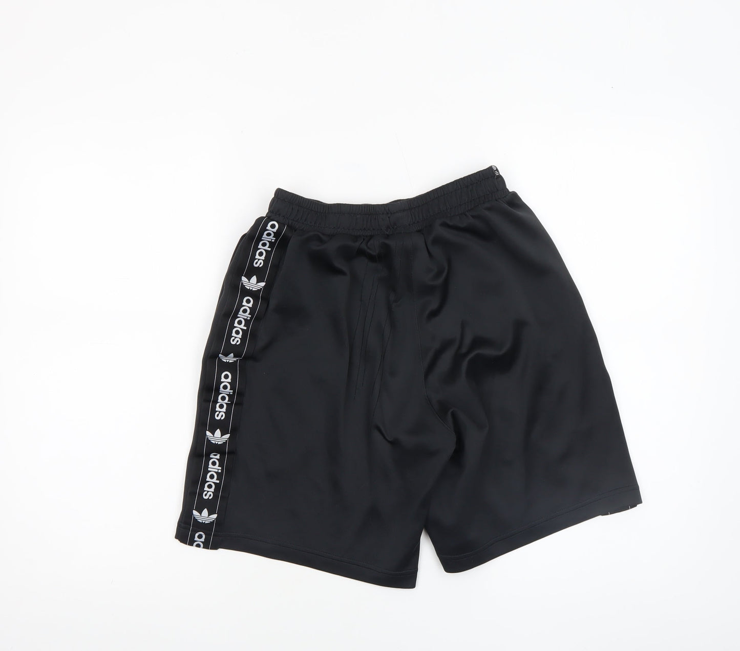 adidas Men's Black XS Athletic Sports Shorts with Logo Trim