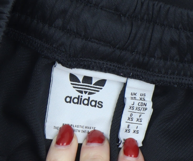 adidas Men's Black XS Athletic Sports Shorts with Logo Trim