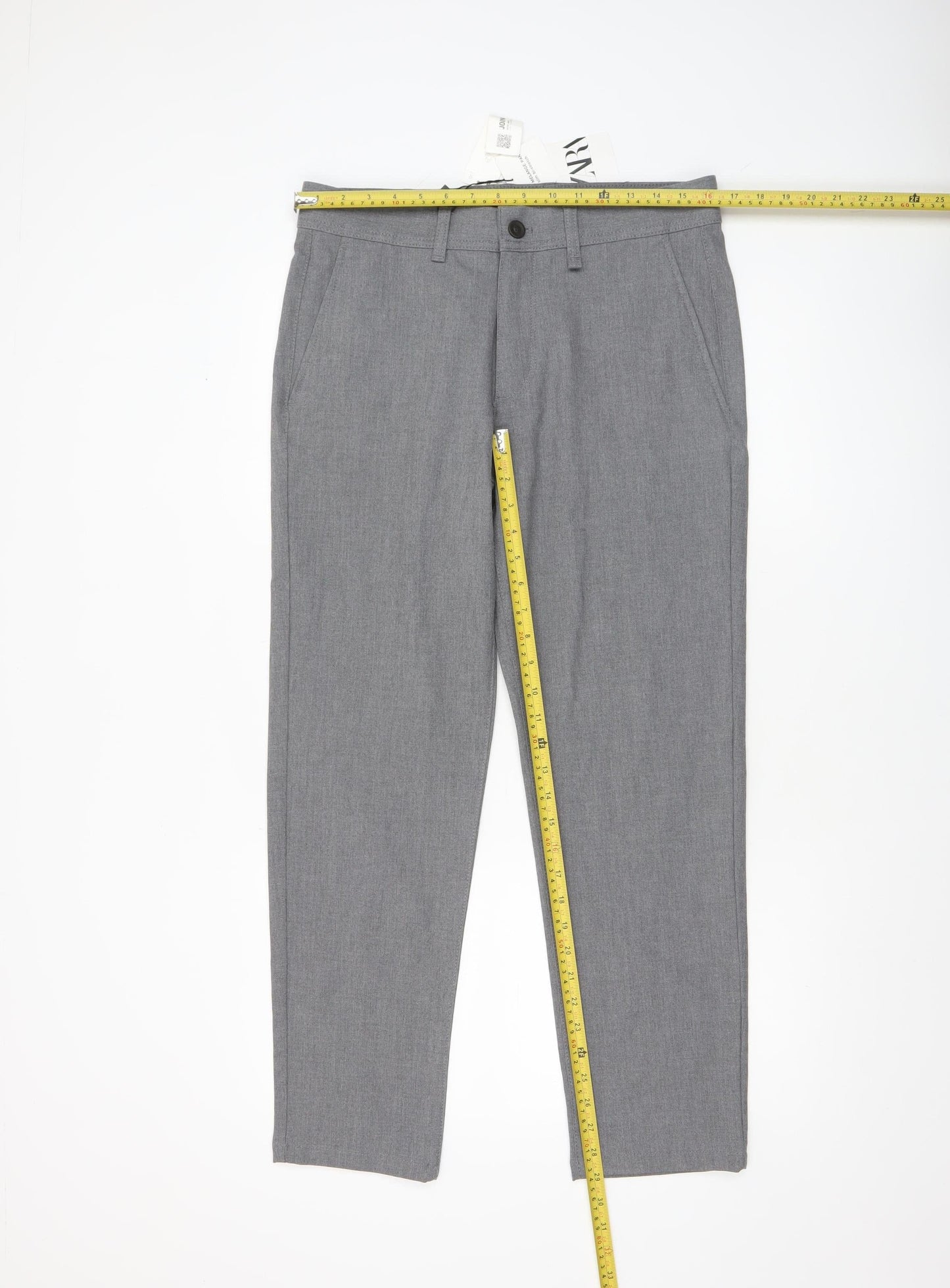 Zara Men's Grey Slim Fit Chino Trousers Size 30 Regular