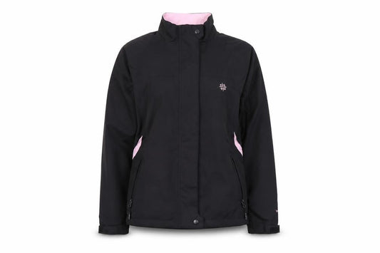 Backswing Women Black Pink Lined Waterproof Jacket Size 10