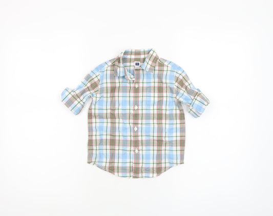 Janie and Jack Unisex Baby Plaid Button-Up Shirt 18–24 Months Cotton