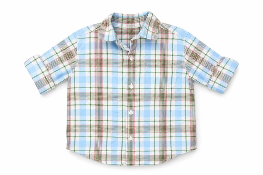 Janie and Jack Unisex Baby Plaid Button-Up Shirt 18–24 Months Cotton