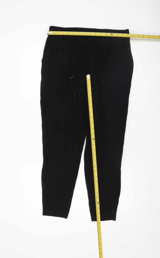 Vero Moda Women’s Black Jogger Trousers L Casual Comfortable Cotton