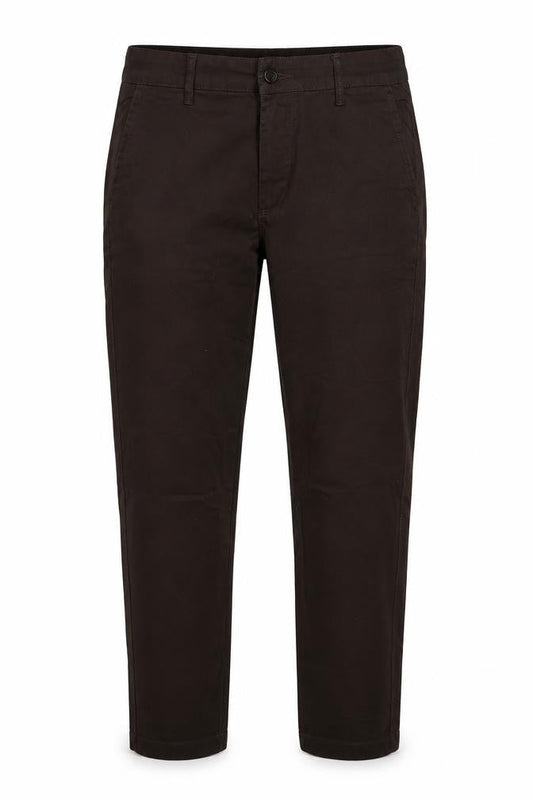 Malloy Women’s Brown Chino Trousers Size 12 Stretch Cotton Blend