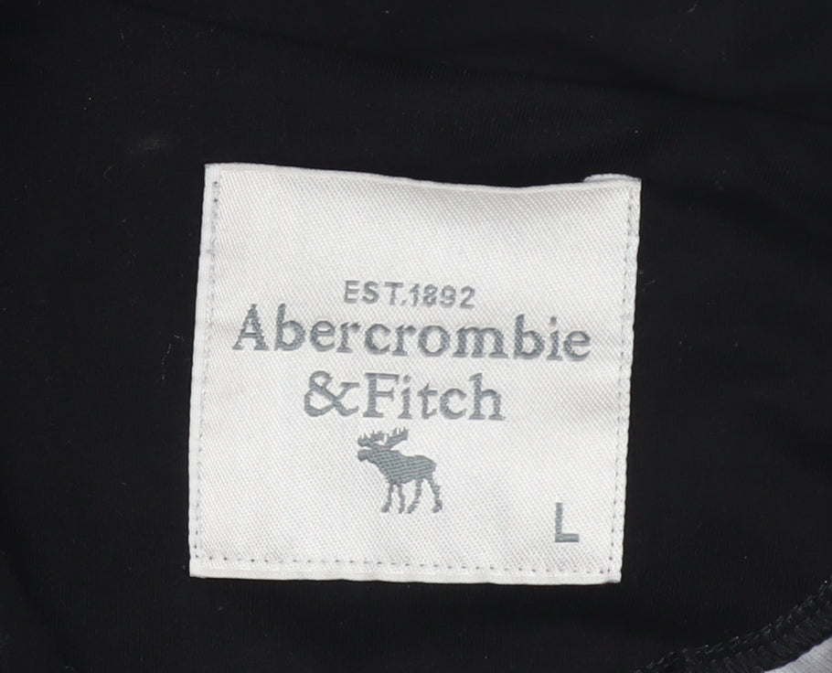 Abercrombie & Fitch Men's Grey Full Zip Sweatshirt L Regular Fit