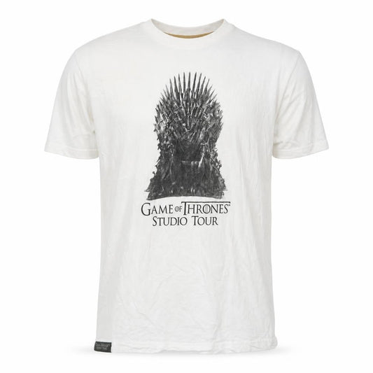 Game of Thrones Studio Tour Men's White Cotton T-Shirt Size S