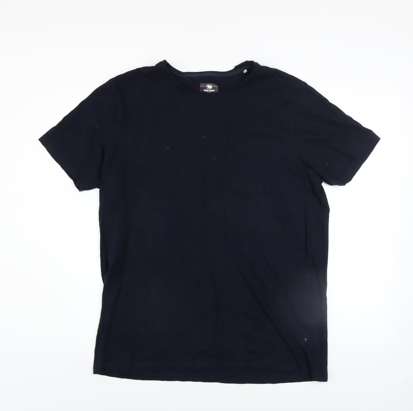 Urban Ranger Men's Blue XL Crew Neck Cotton T-Shirt
