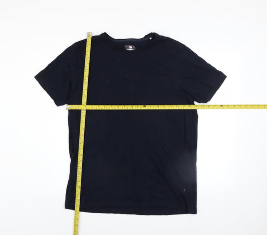 Urban Ranger Men's Blue XL Crew Neck Cotton T-Shirt