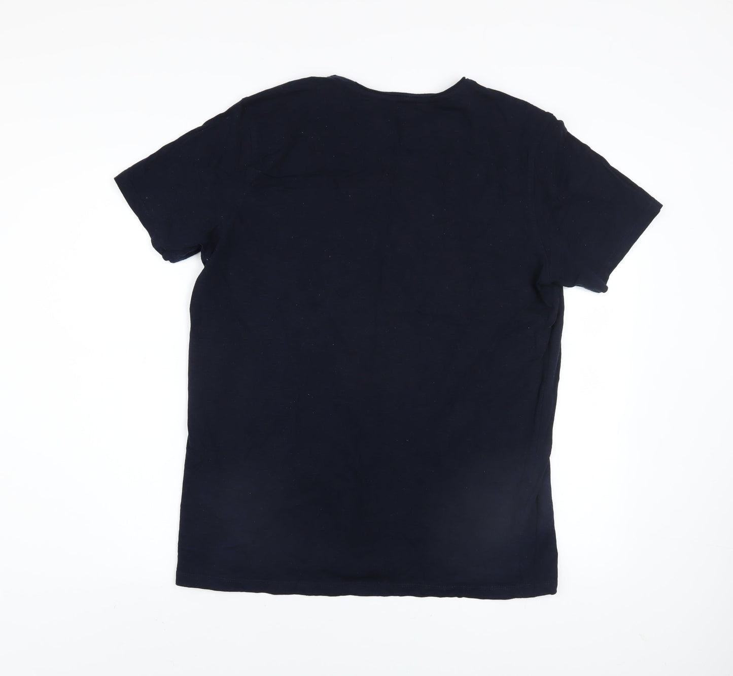 Urban Ranger Men's Blue XL Crew Neck Cotton T-Shirt