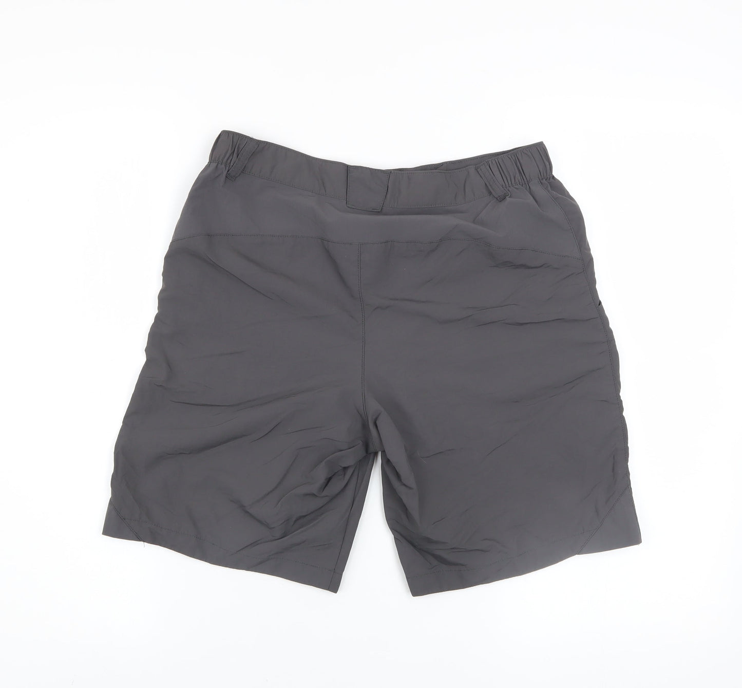 Quechua Men's Grey Cargo Shorts S Regular Fit Outdoor Quick Dry